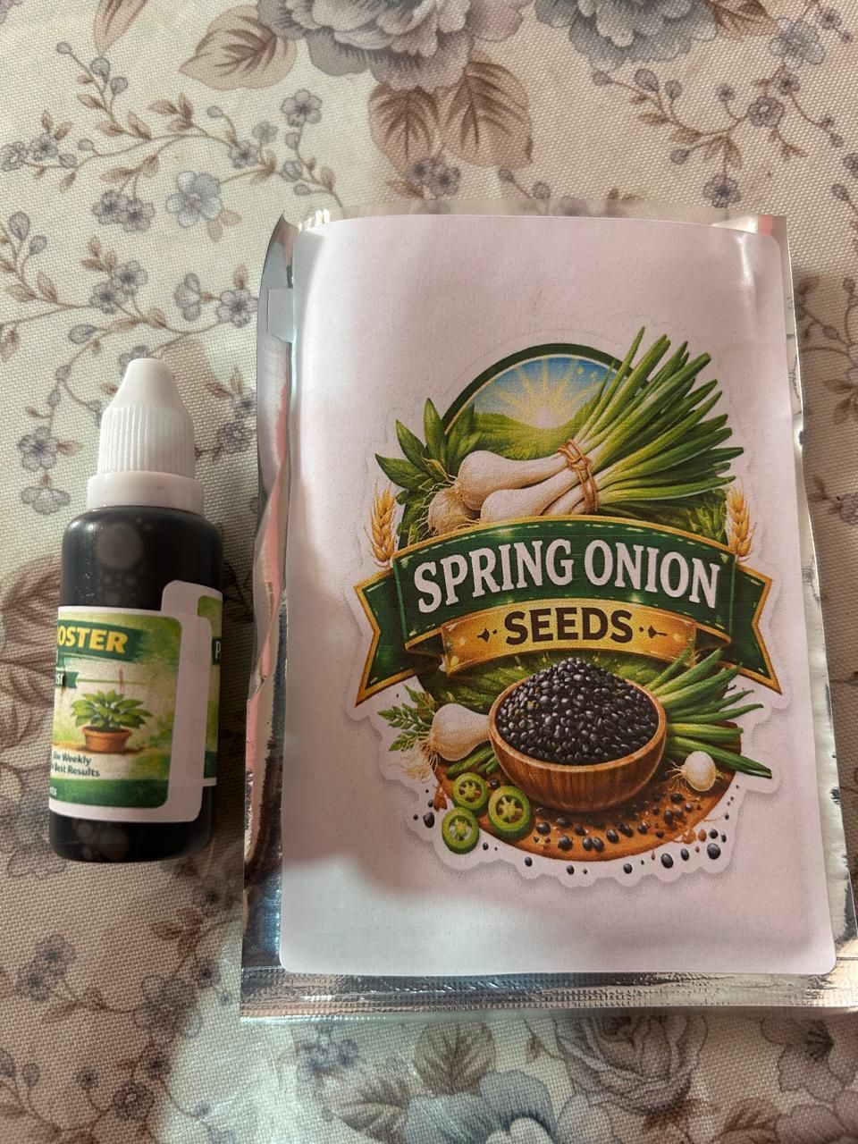 Spring Onion Seeds and Free Plant Growth Serum