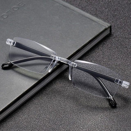 Adaptive Rimless One Power Reading Glasses ( Buy 1 Get 1 Free )