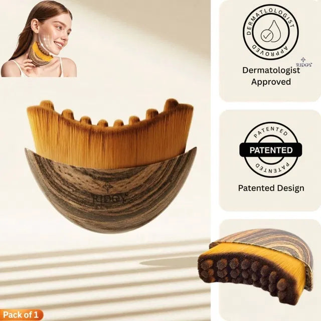 Glow Boost Face Brush Facial Contour Lymphatic Relief  (Naturally Reduces Facial Puffiness)