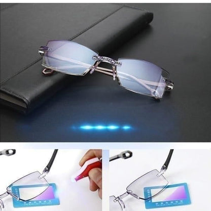 Adaptive Rimless One Power Reading Glasses ( Buy 1 Get 1 Free )