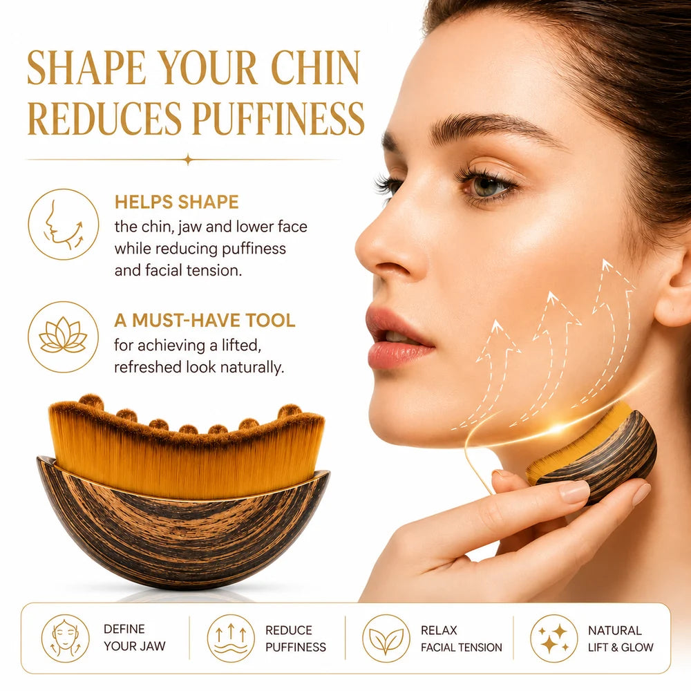 Glow Boost Face Brush Facial Contour Lymphatic Relief  (Naturally Reduces Facial Puffiness)