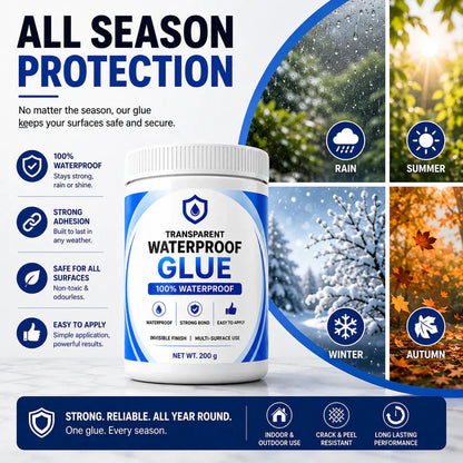 Transparent Waterproof Glue + Free Brush (Buy 1 Get 1 Free)