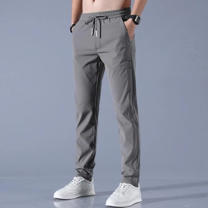 PREMIUM MEN'S HIGH STRETCH SKINNY LYCRA PANTS🔥Buy1 Get 1 Free💥🤩 (Black & Gray) 🔥