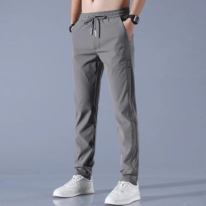 PREMIUM MEN'S HIGH STRETCH SKINNY LYCRA PANTS🔥Buy1 Get 1 Free💥🤩 (Black & Gray) 🔥