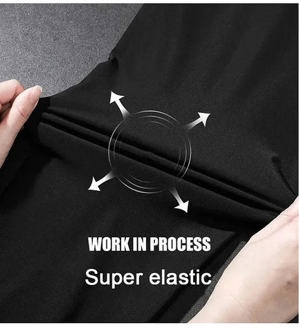PREMIUM MEN'S HIGH STRETCH SKINNY LYCRA PANTS🔥Buy1 Get 1 Free💥🤩 (Black & Gray) 🔥