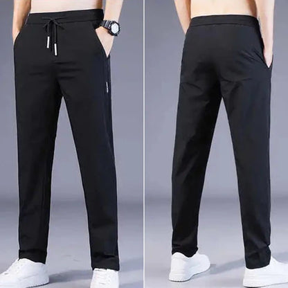 PREMIUM MEN'S HIGH STRETCH SKINNY LYCRA PANTS🔥Buy1 Get 1 Free💥🤩 (Black & Gray) 🔥
